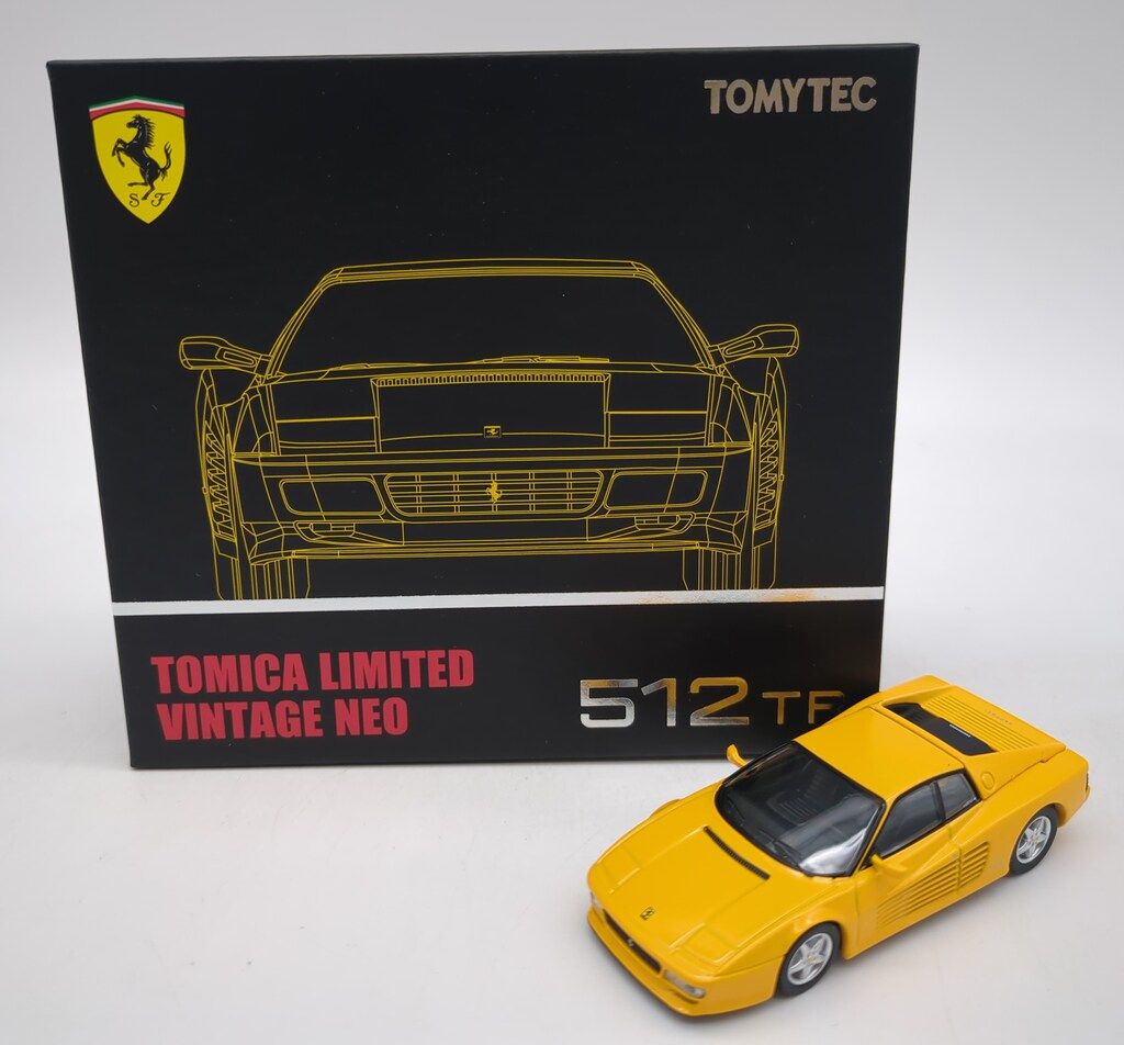 トミカリミテッドヴィンテージネオ　フェラーリ５１２ＴＲ(イエロー) 2台 トミカリミテッドヴィンテージネオ フェラーリ512TR(黄)