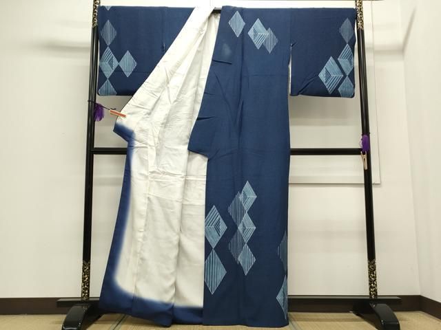 平和屋着物▽訪問着 単衣 作家物 人物文 暈し染め 正絹 逸品