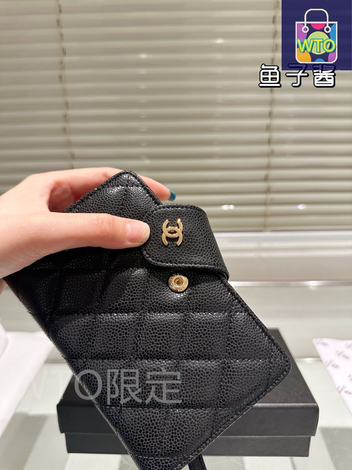 【嬉しいコンパクトサイズ♪】CHANEL ウォレット CHANEL (シャネル) タイムレスCC ライン ココマーク キャビア