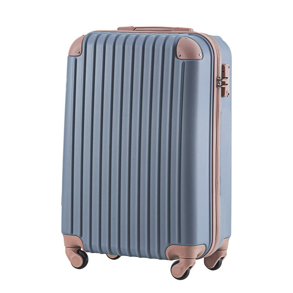 数量 小型 TSAロック搭載 キャリーバッグ 2日 おしゃれ 3日 かわいい 1 Sサイズ suitcase 軽量 T8088 機内持ち込み トラベルハウス目玉 キャリーケース 静音 スーツケース ライトブルー×ゴールド BTM