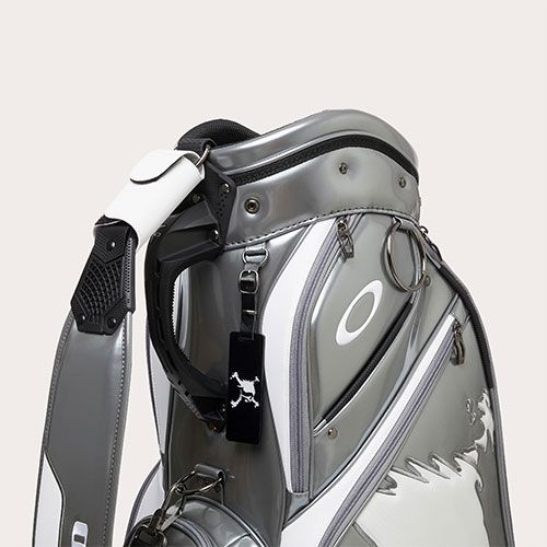 【ほぼ未使用•最終値下げ‼️】オークリー　キャディバッグ　カート型　スカルロゴ OAKLEY 最大51%☆8/3限定 オークリー キャディバッグ ゴルフ
