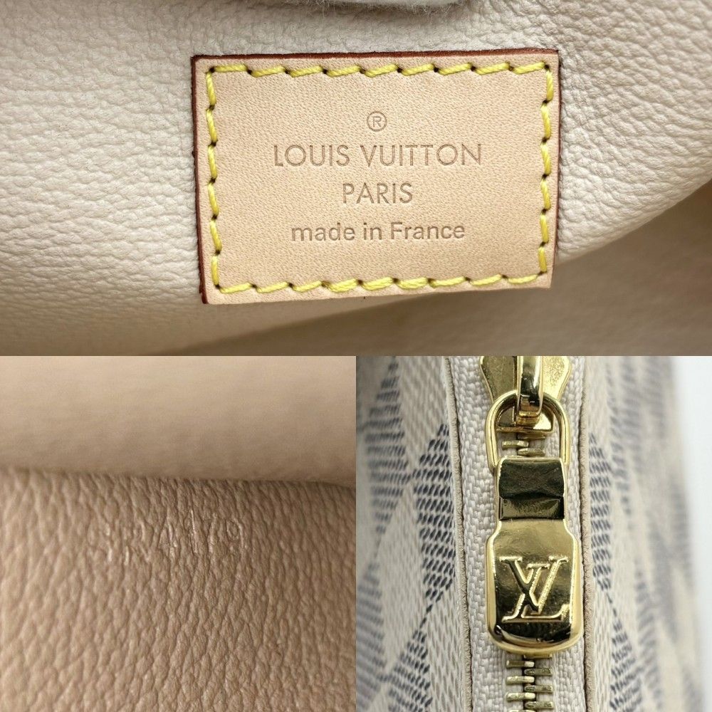 ルイヴィトン ポーチ レディース ダミエアズール ポシェットコスメティックPM コスメポーチ 小物入れ LOUIS VUITTON N60024  ホワイト 白 ゴールド金具 美品【中古品】 - メルカリ