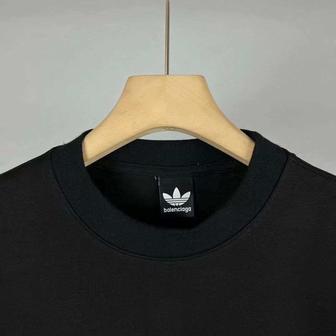 adidas x Balenciaga - Logo Print T-Shirt in Black