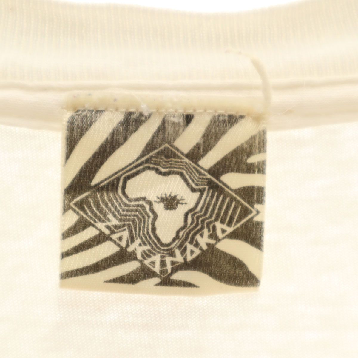 ZAKANAKA 90s USA製 オールド チーター 半袖 Tシャツ L ホワイト 