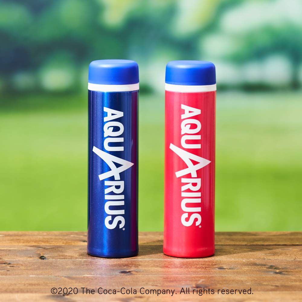 ドウシシャ アクエリアス スリムボトル 400ml スポーツボトル ピンク 