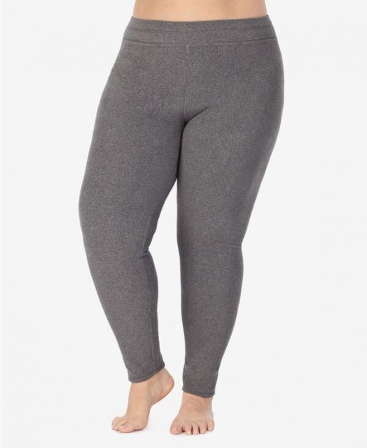 送料無料 クドルドッズ レディース レギンス ボトムス Plus Size Fleecewear Stretch Leggings Hthrcoal