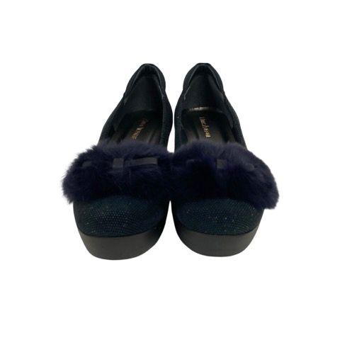 【HILLS AVENUE】美品　ウェッジソールパンプス ネイビー　23.5 ヒルズ アヴェニュー Hills Avenue パンプス ウェッジソール 靴