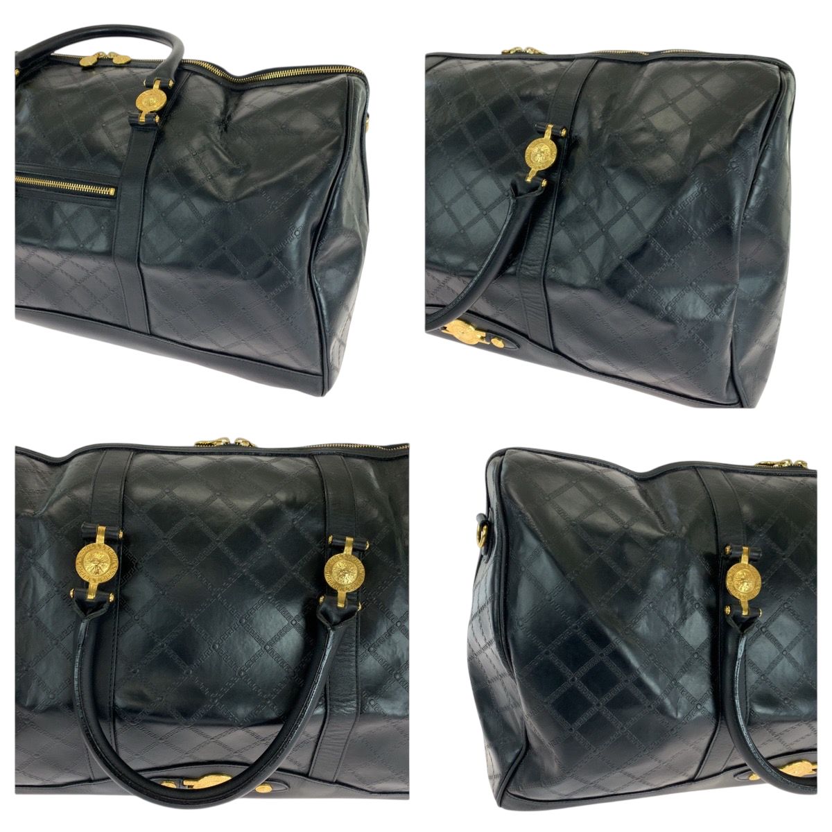 美品 VERSACE ヴェルサーチ ヴィンテージ サンバースト ブラック