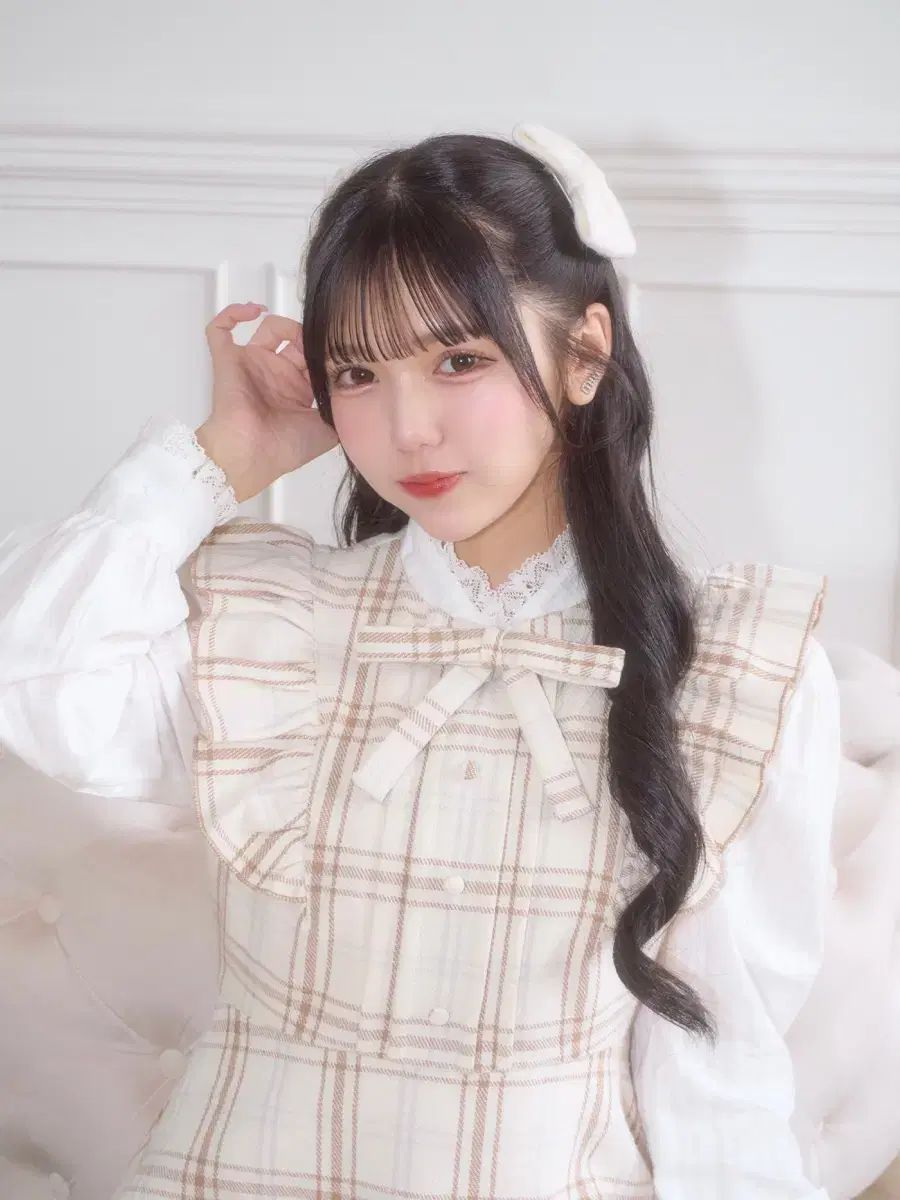 melty メルティ マシュマロ ワンピース BEIGE CHECK