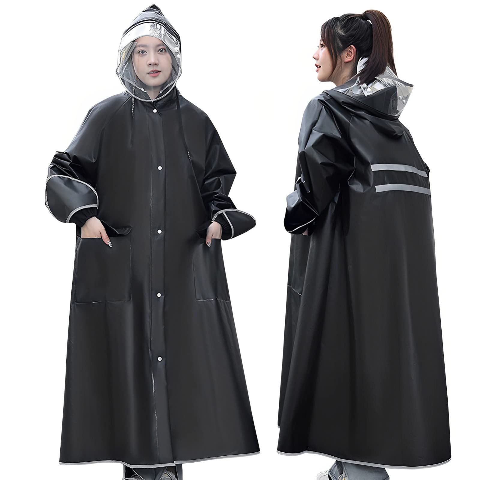 雨具 リュック対応 顔濡れ防止 メンズ 防塵防雪 レディース 防汚 防風防水 レインコート 速乾 レインコート 通学 通勤 バイクポンチョ 梅雨対策 自転車 防災グッズ 反射テープ [Tumao] フリー