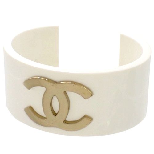 CHANEL バングル ブレスレット ココマーク ホワイト CHANEL(シャネル) ココマーク バングル バングル アクセサリー