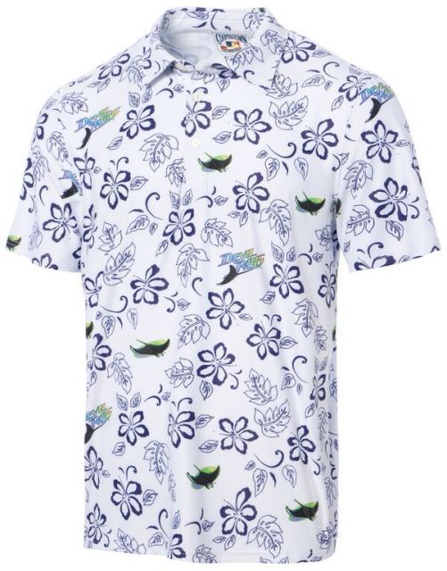 レインスプーナー レディース ポロシャツ トップス Reyn Spooner Adult Tampa Bay Rays White Pua Polo