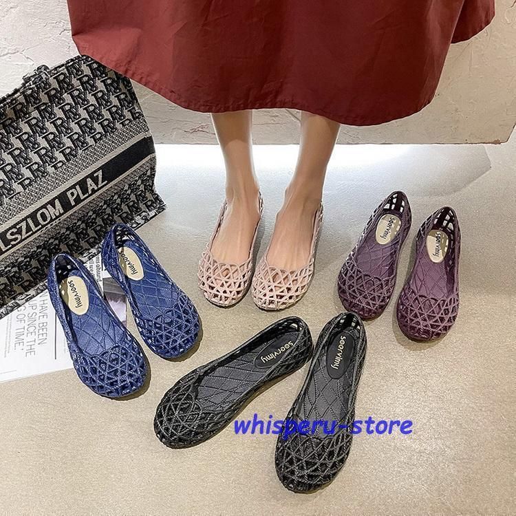 フラットシューズ レディース ぺたんこ パンプス メッシュ