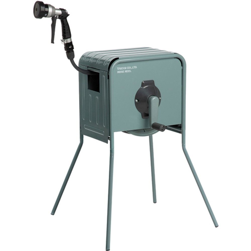 タカギ ホースリール 金属製ホースリール リフトメタル カバー付き 20m RFC320GY タカギ ホースリール 金属製ホースリール リフトメタル カバー付き 20m