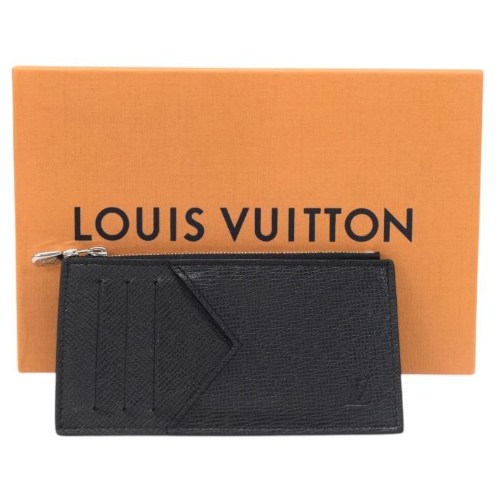 ルイヴィトン　タイガ　カードコインケース　ブラック　レザー 楽天市場】LOUIS VUITTON ルイ ヴィトン タイガ ポルトモネ