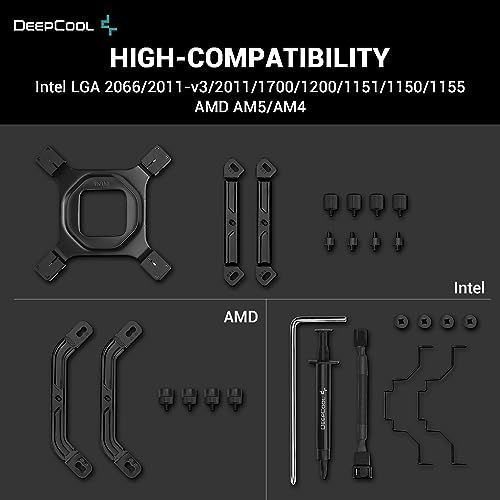 AK500 ZERO DARK DeepCool AK500 ZERO DARK CPU エアクーラー 240w TDP