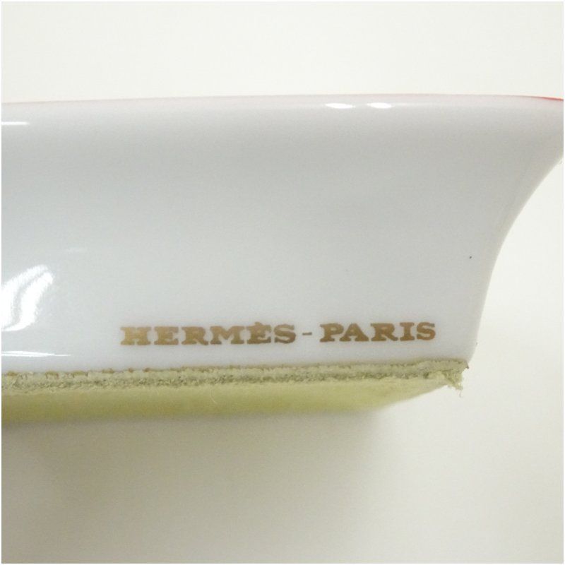 HERMES エルメス ピタゴラスの庭 スクエアトレイ 食器