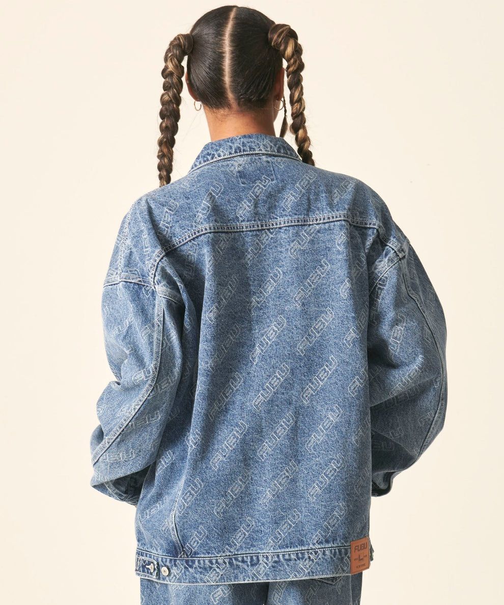 新作】【FUBU／フブ デニムジャケット（サックス）】ストリート