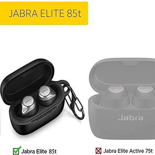ブラック Gengenshi ケース 対応 Jabra Elite 85t 防塵 耐衝撃