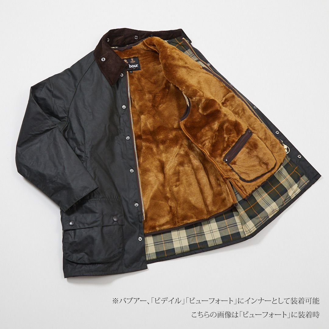  バブアー BARBOUR メンズ レディース ウォームパイル ベスト インナー フェイクファー WARM PILE ZIP LINER リバーシブル MLI 0004 BK 11 BLACK ベスト ジレ ベスト ジレ ビスチェ