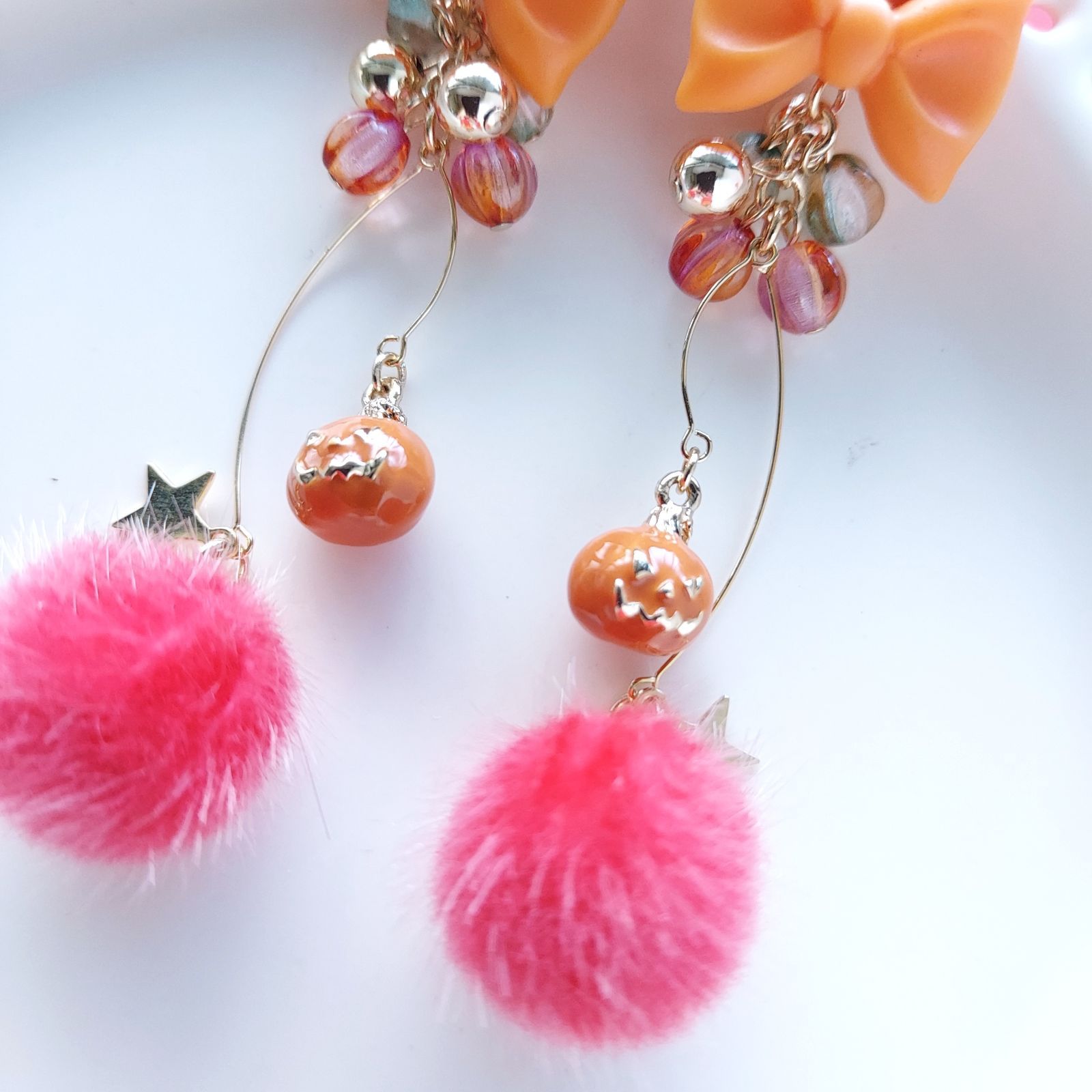 ?【匿名配送】【ピアス or イヤリング 変更可】【＊2493 コロコロミニ 