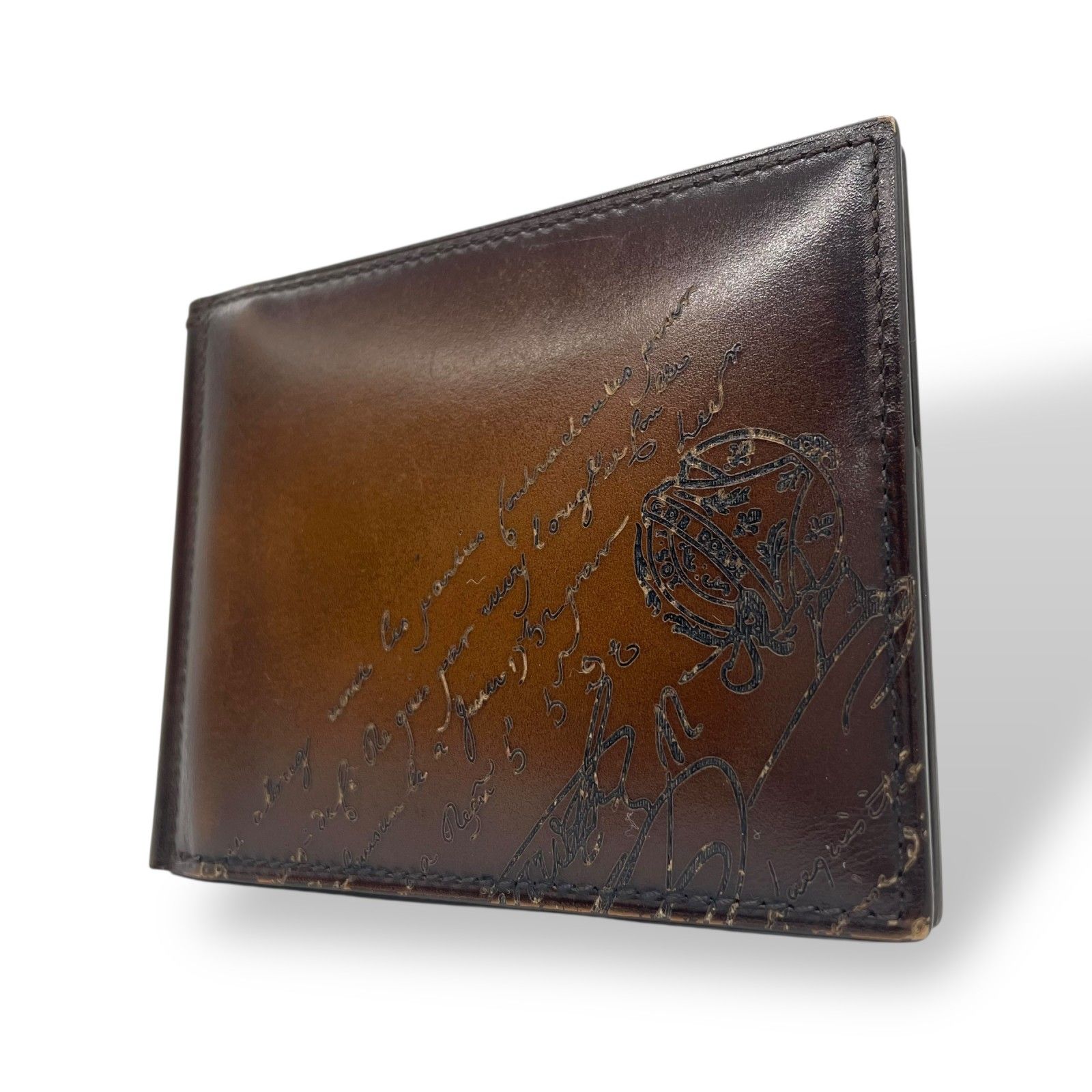 BERLUTI - ベルルッティ カリグラフィ マネークリップ 二つ折り