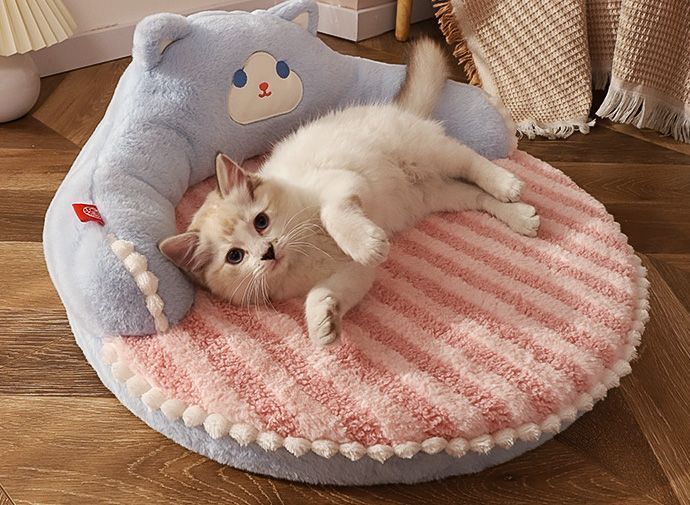 猫と子犬のための丸いペッ