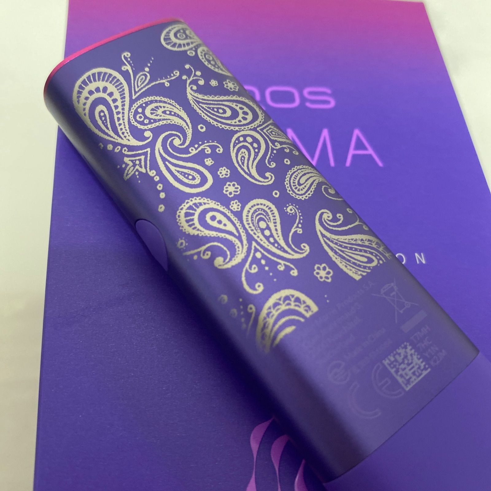 ペイズリー デザイン iQOS ILUMA ONE アイコス イルマワン ネオン