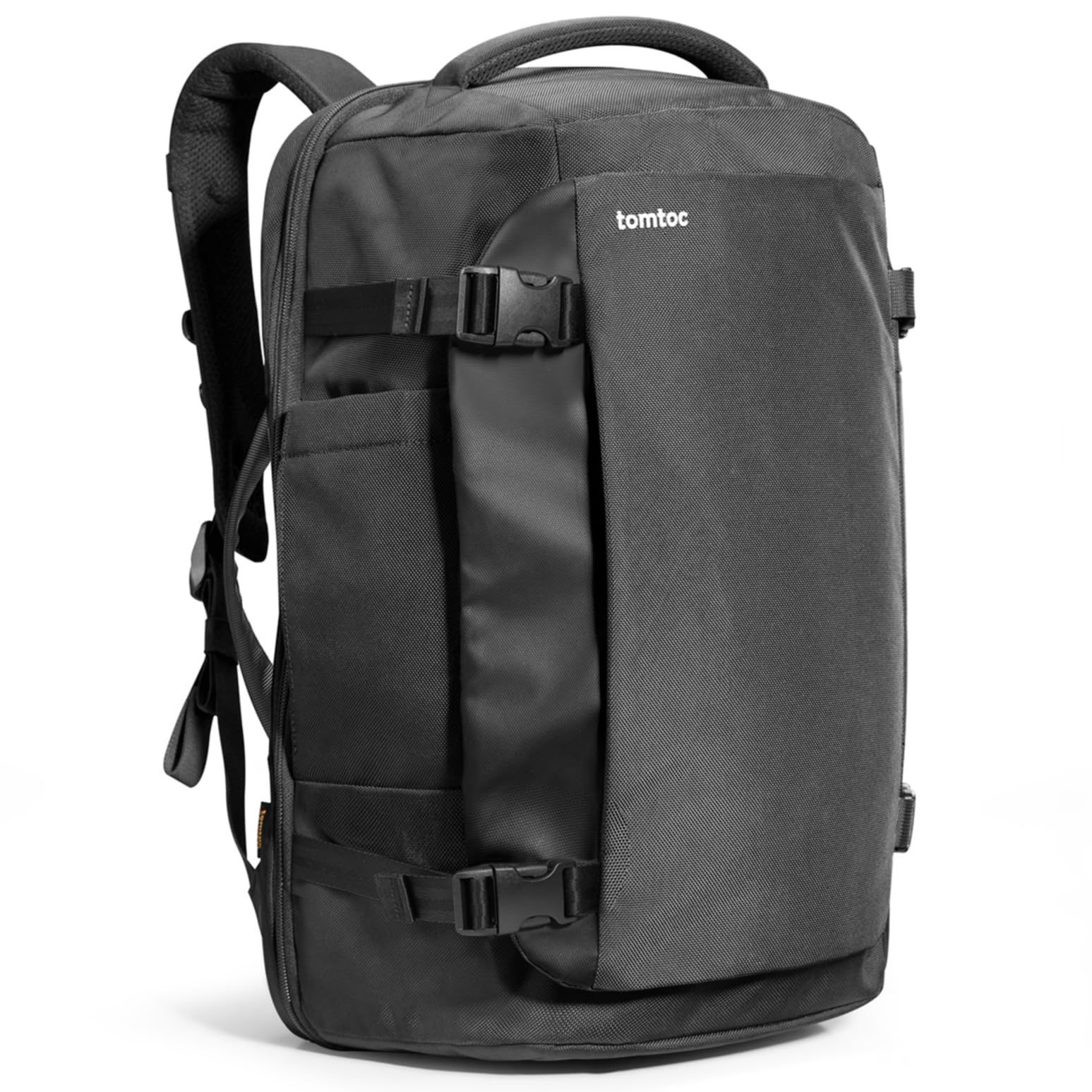 Size M_Color ブラック tomtoc 旅行 リュック 大容量 40L 機内持ち込み ビジネス バックパック 旅行バッグ カバン リュックサック メンズ 多機能 17.3型PC対応 撥水加工 部活 合宿 通学 通勤 トラベル 出張 黒