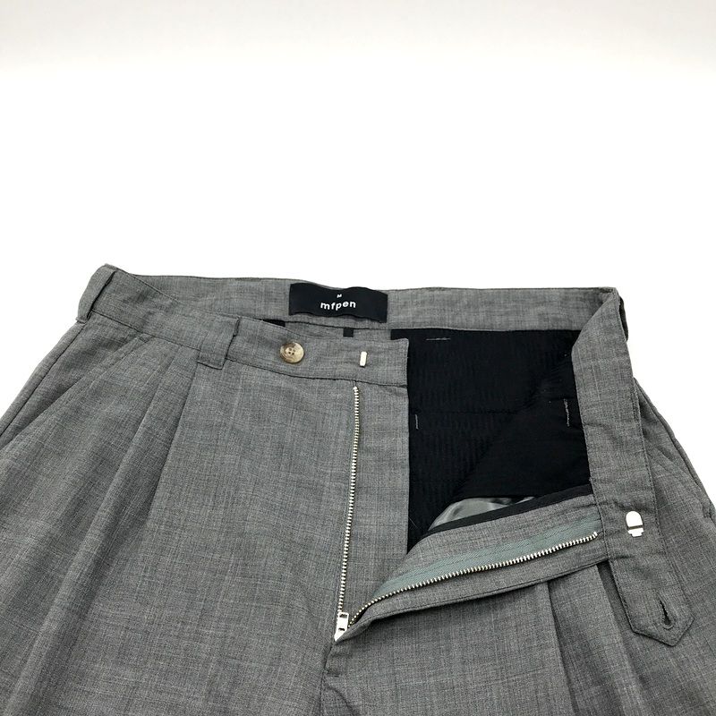 mfpen エムエフペン スラックス 2タック ロングパンツ 無地