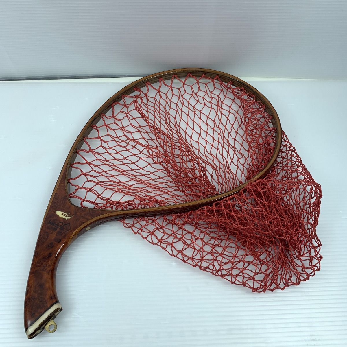 ττIs wood works 釣り具　タモ 　ネット　網　程度A ττIs wood works 釣り具 タモ ネット 網 程度A