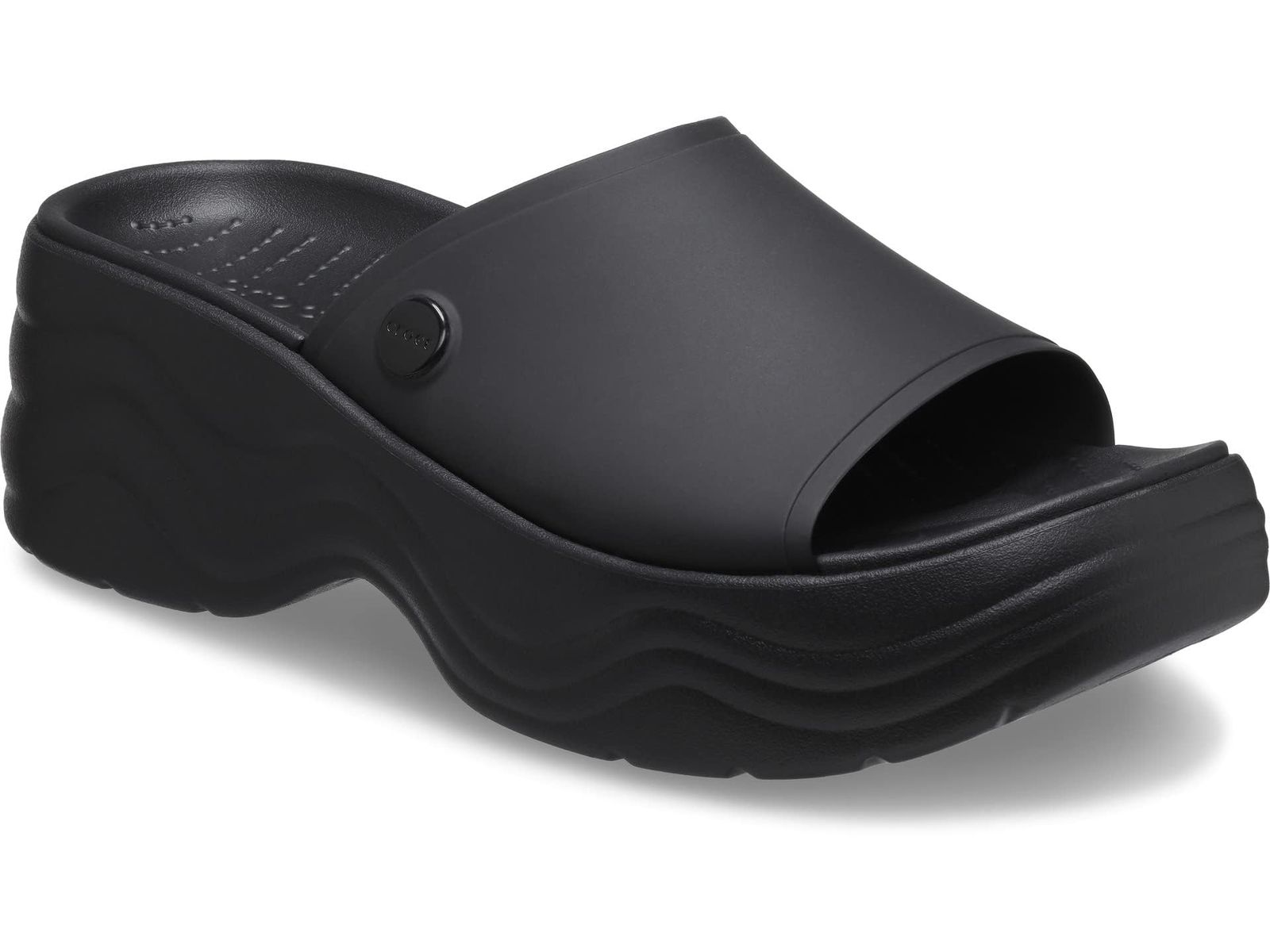 Crocs スライドサンダル スカイラインスライド レディース ブラック 25.0 cm ブラック 25.0 cm