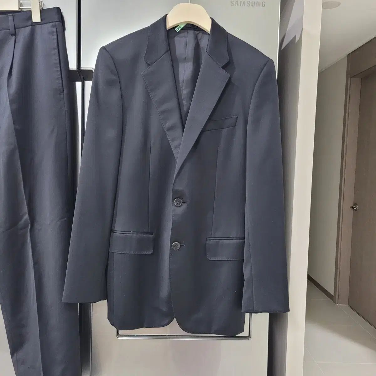 TIME 豪華な メンズ 黒 スーツ セット 48