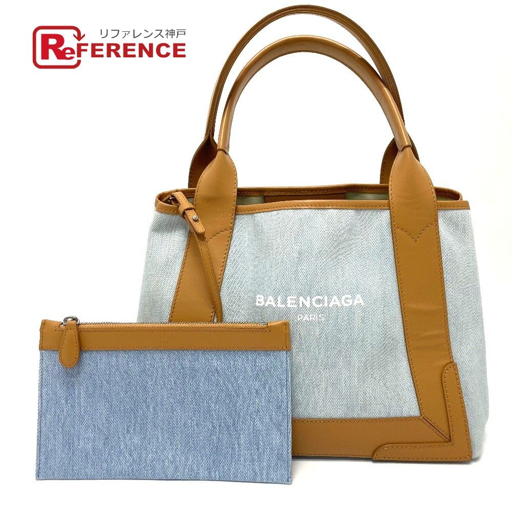 中古】バレンシアガ ネイビーカバス トートバッグ ハンドバッグ S BALENCIAGA バレンシアガ バッグ トートバッグ BLANCIAGA