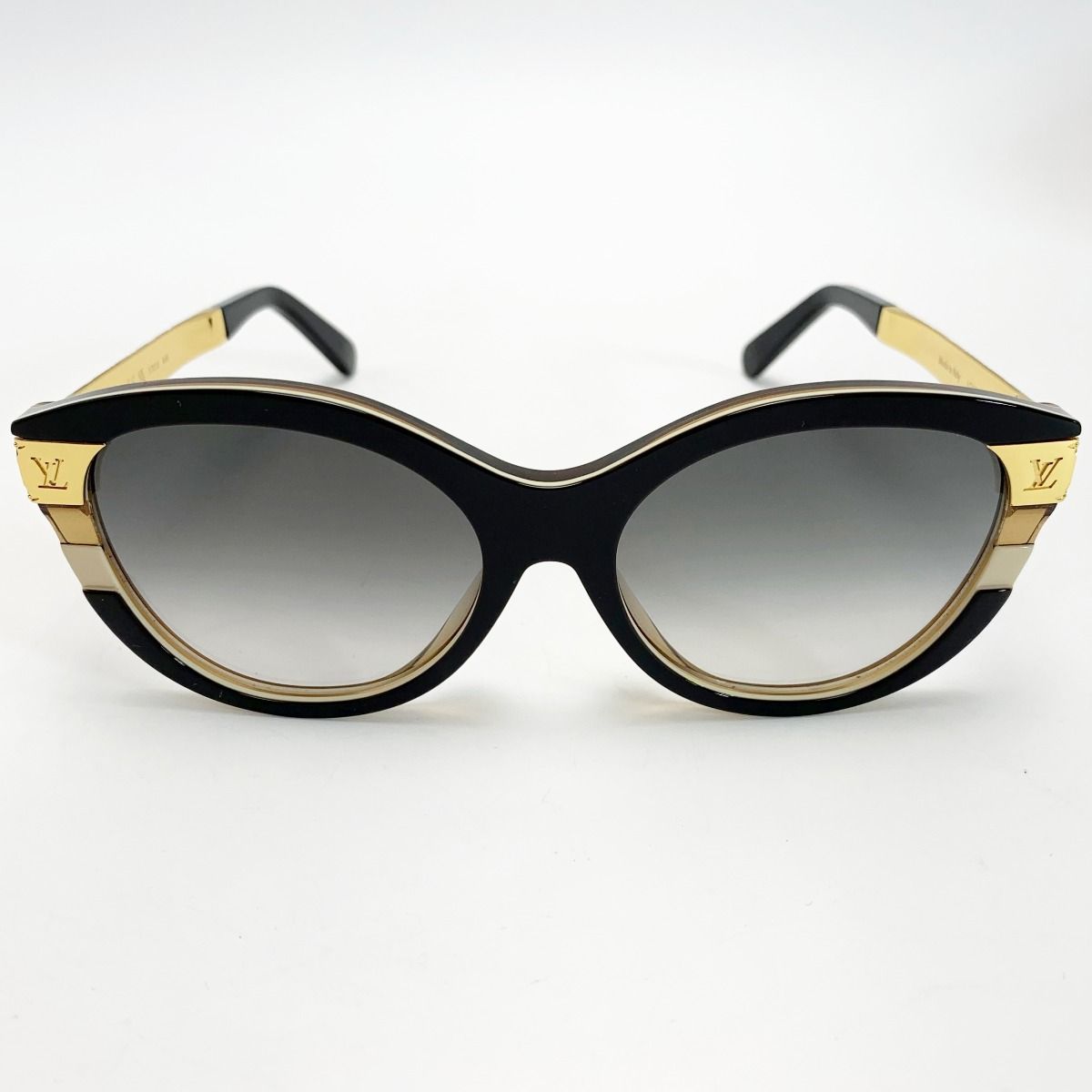 LOUIS VUITTON ルイヴィトン サングラス モノグラム メタルフレーム Z1857E ノワール×ゴールド 箱 袋有