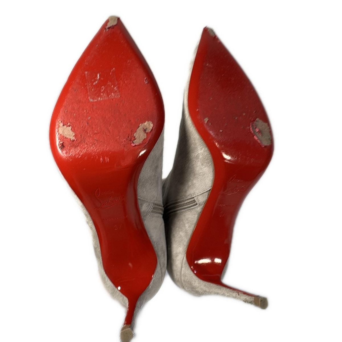 美品 クリスチャンルブタン エナメルパンプス レッド 赤 美品】Christian Louboutin クリスチャン・ルブタン エナメル パンプス