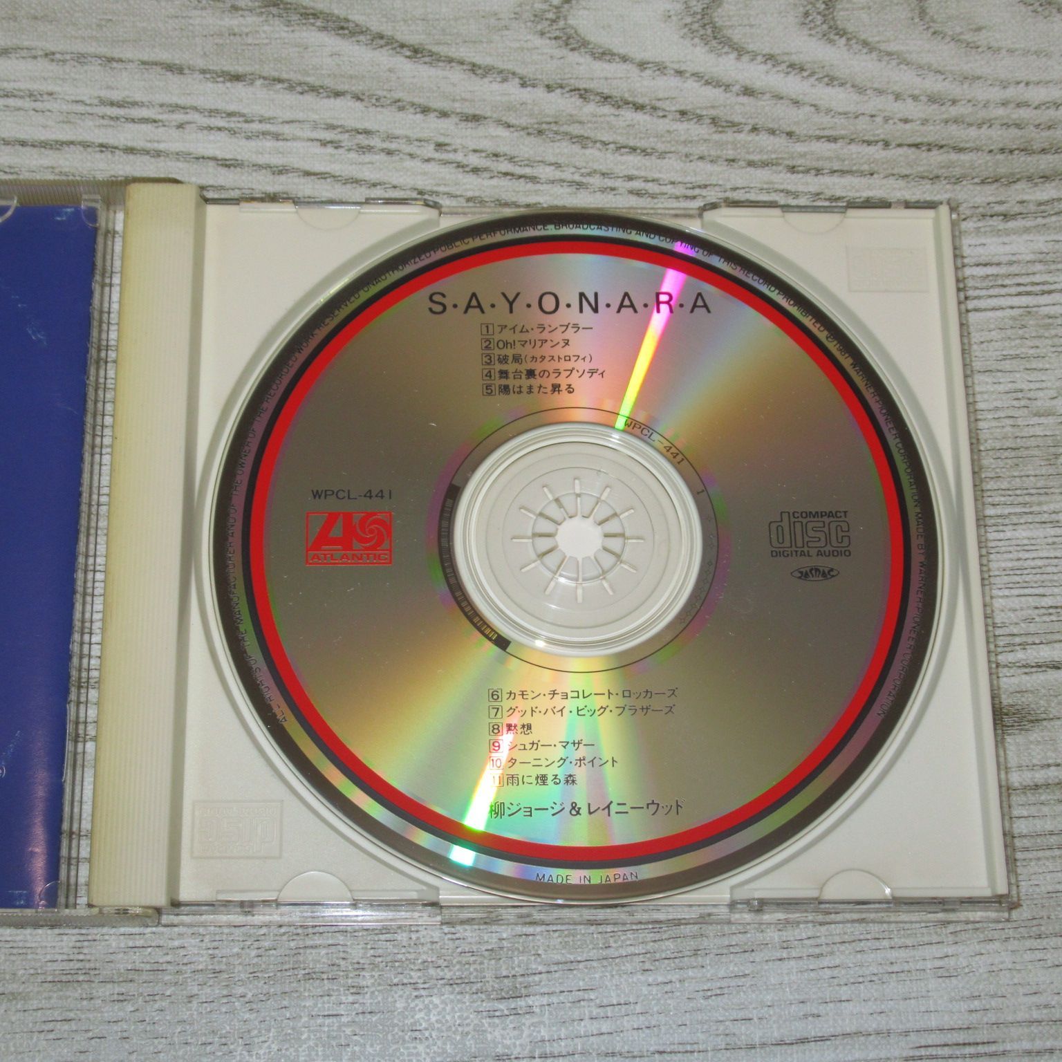 CD 柳ジョージ & レイニーウッド S・A・Y・O・N・A・R・A 帯なし WPCL