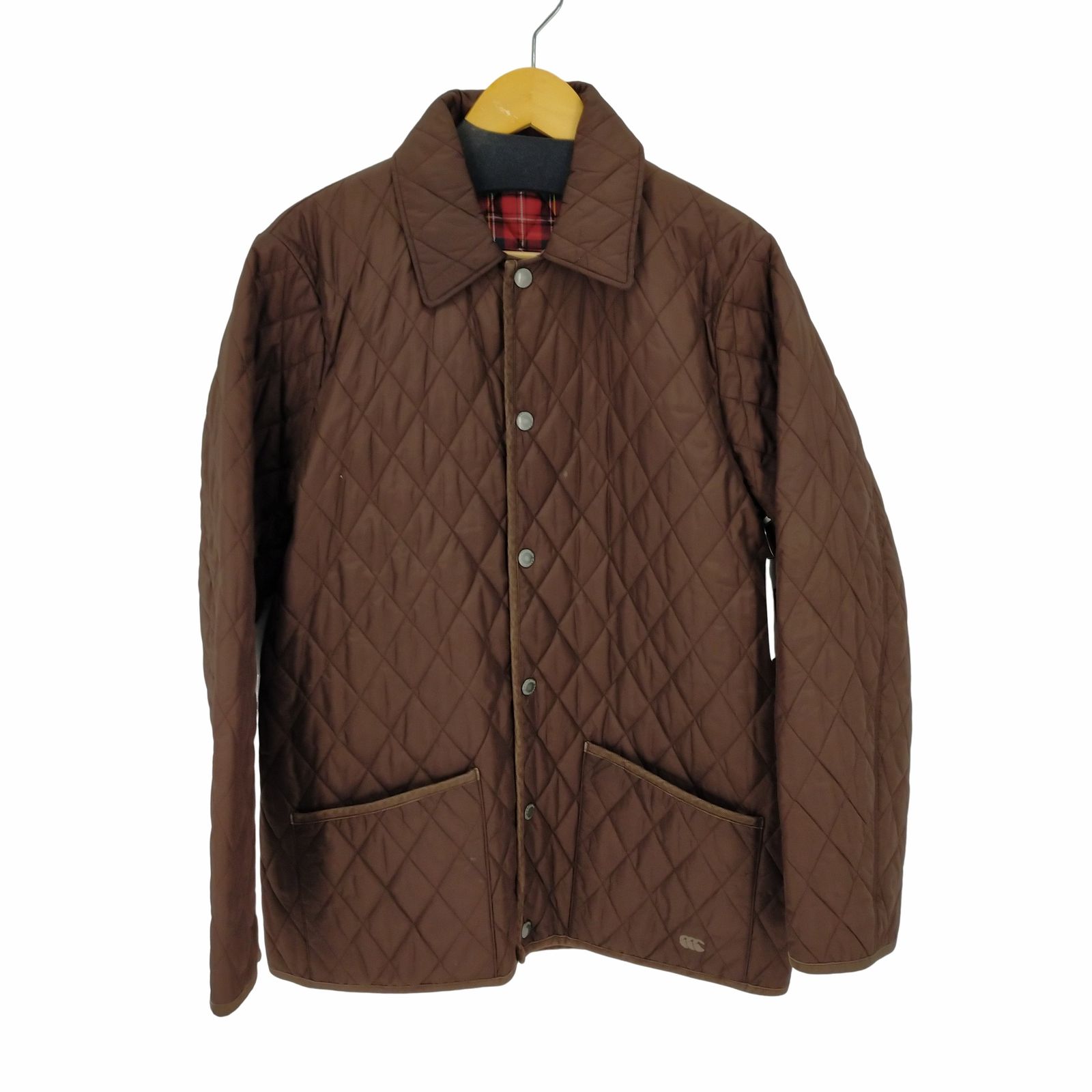 カンタベリーオブニュージーランド CANTERBURY OF NEW ZEALAND キルティングコート 裏地チェック メンズ JPN：L 