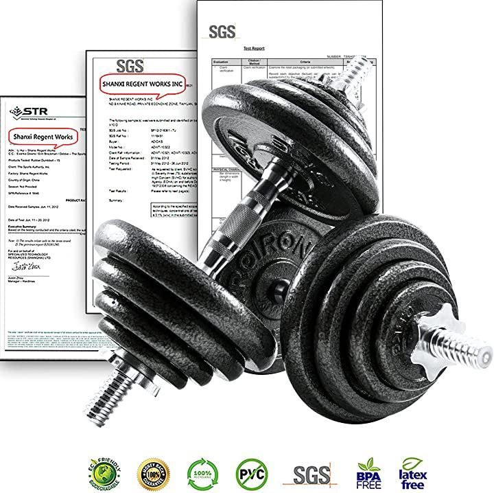 PROIRON ダンベル可変式 バーベルにもなれる 合計 30kg WWW_NOITHATQUANGTHANH_NET