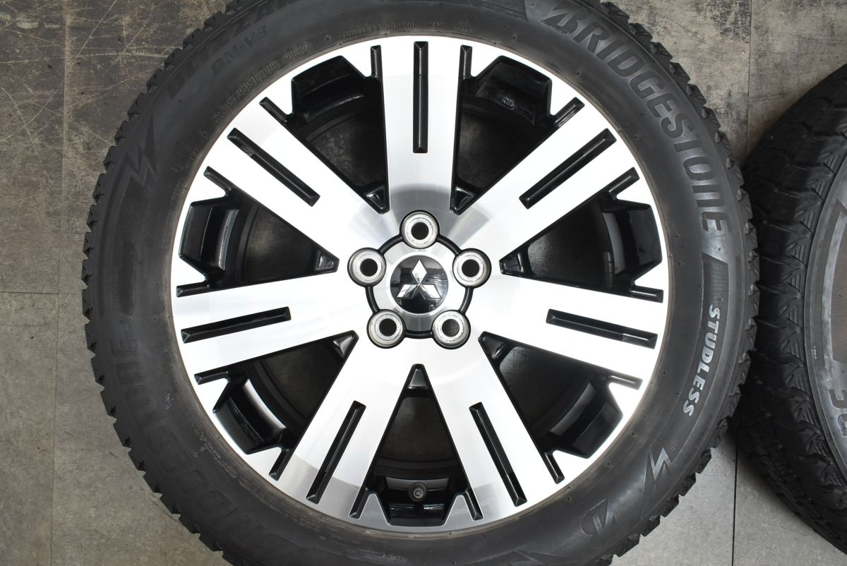 BRIDGESTON製 7J+38 PCD114.3 5穴 ハブ径73mm 225/60R17 ブリザック VRX3 タイヤ オマケ アルファード ヴェルファイア エルグランド 009790 バリ溝 美品バルミナ 17in 7J +38 PCD114.3 ブリヂストン ブリザック