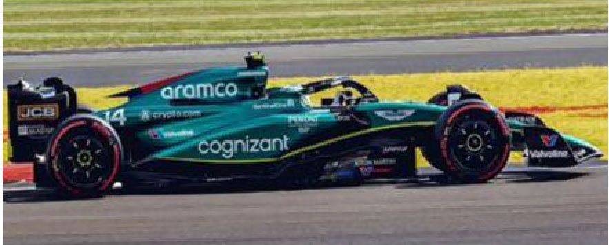 Aston Martin AMR23 No.14 Aston Martin Aramco Cognizant F1 Team 7th British GP 2025 Fernando Alonso