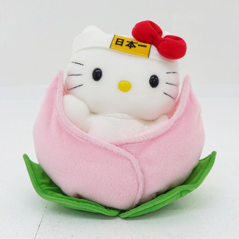 三重店】ご当地 ハローキティ 岡山限定 桃太郎 ぬいぐるみ【722