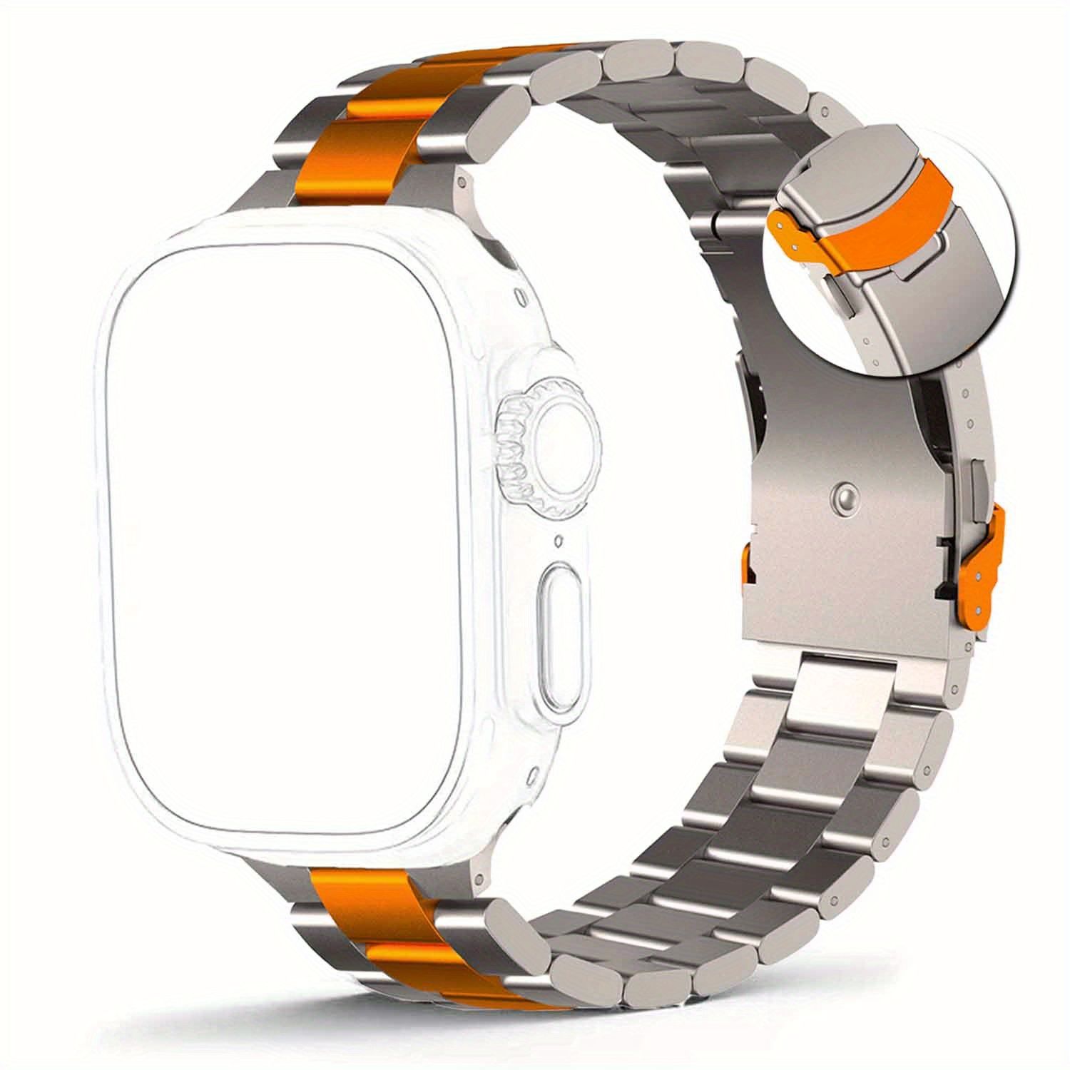 新着商品 高級チタン製ストラップ Apple Watch Ultra 249mm Series 98745mmモデルiWatch 654SE44mm42mmに対応男性向けの理想的なビジネスブレスレットXOU