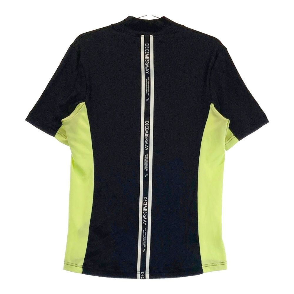 サイズ L DECEMBERMAY ディセンバーメイ 1-005-0102 モックネック 半袖Tシャツ ブラック系 240101399829 ゴルフウェア メンズ ストスト
