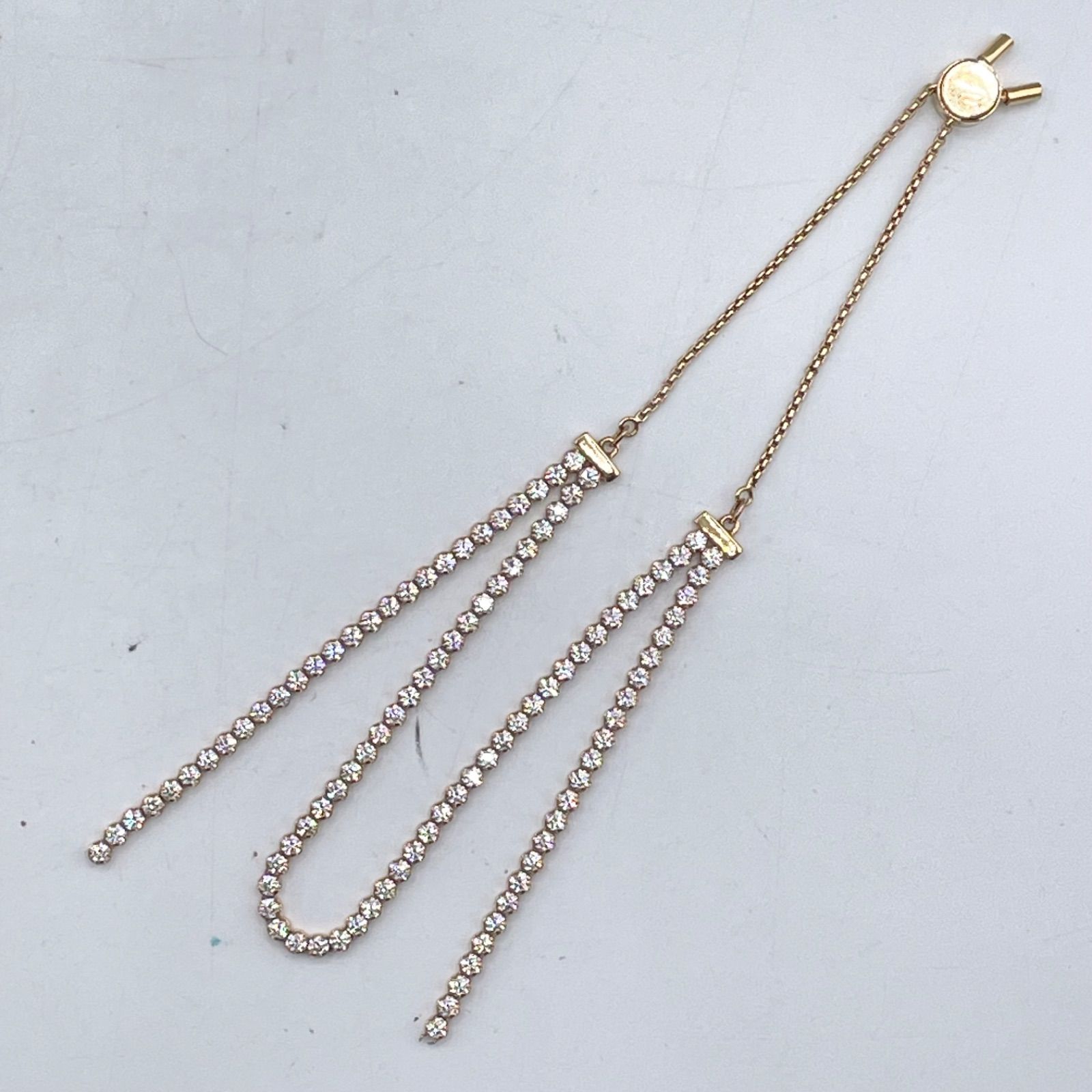 SWAROVSKI スワロフスキー ダブルドロップ ブレスレット クリスタル 