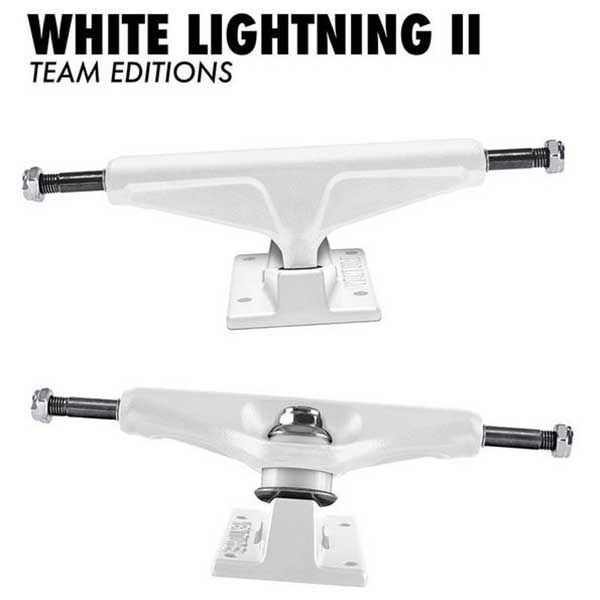 venture スケボートラック2個1セット 5.2HI ホワイト 8.0インチ HI VENTURE TRUCKS ベンチャー WHITE LIGHTNING II
