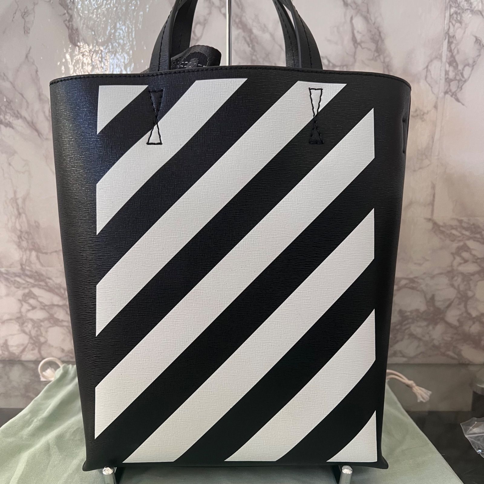 イタリア製 美品 Off-White オフホワイト Diag Tote レザーベルト 保存