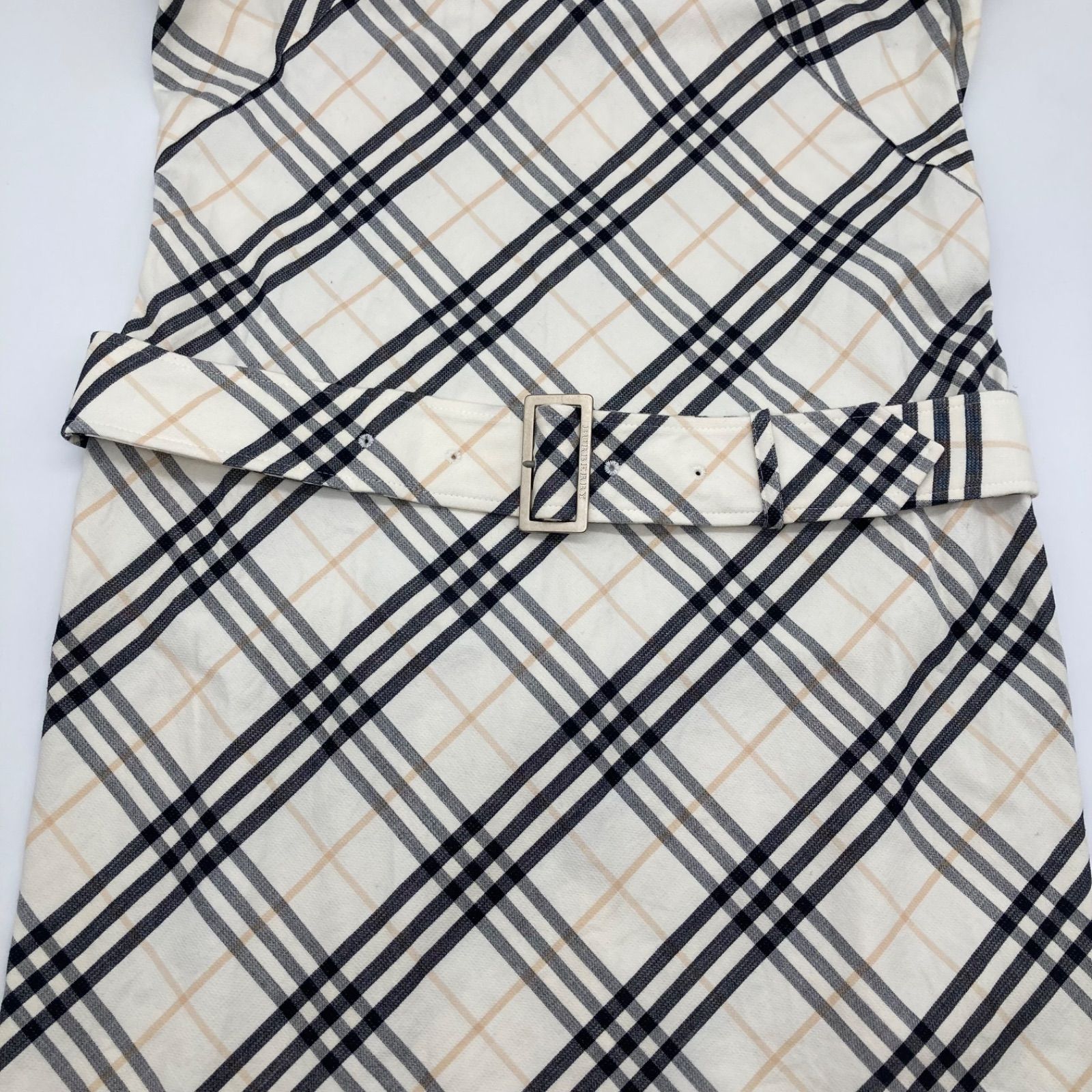 美品]BURBERRY LONDON バーバリー ロンドン ノバチェック ノースリーブ 