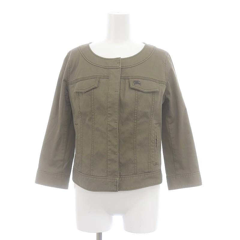 バーバリーブルーレーベル BURBERRY BLUE LABEL ノーカラージャケット