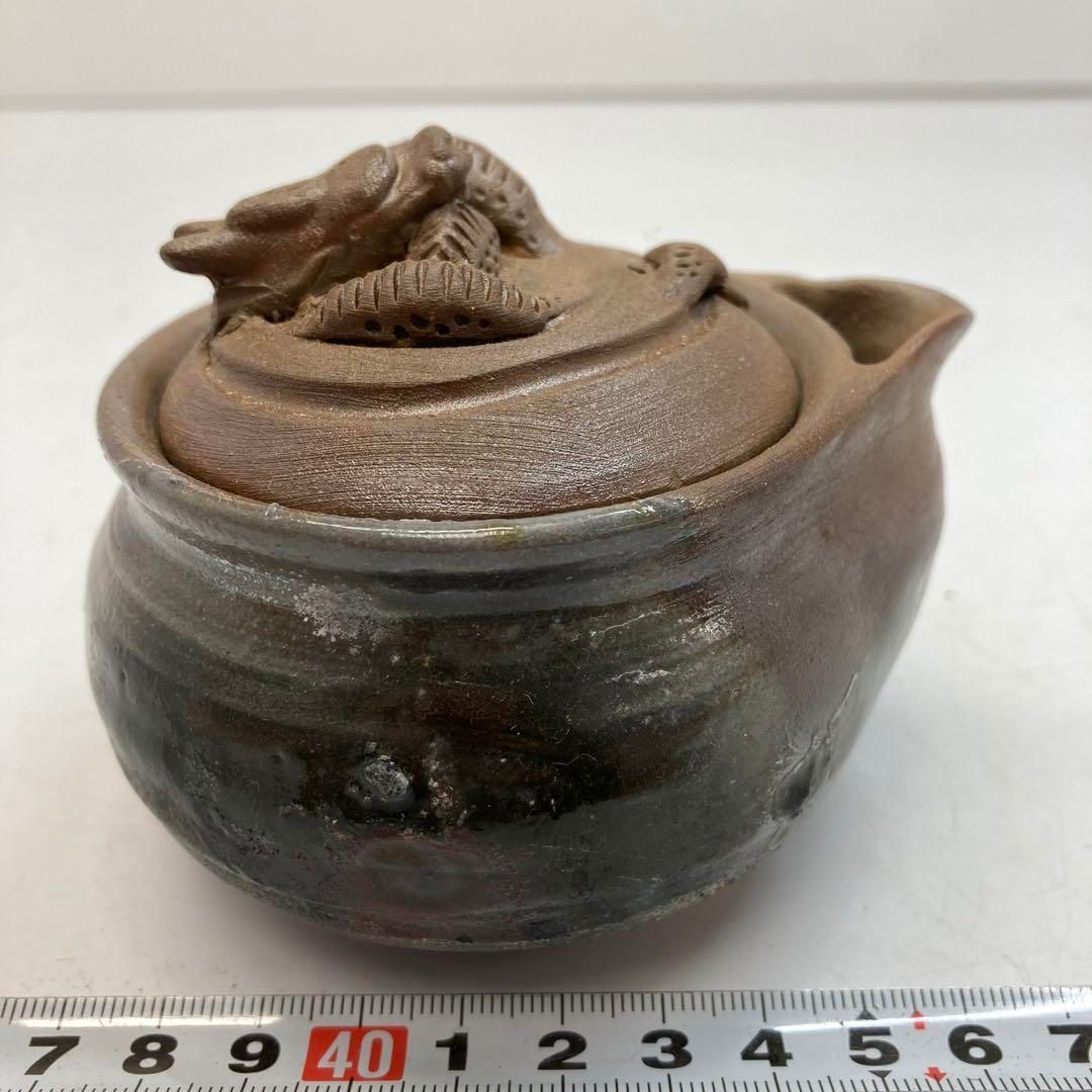 備前 龍つまみ 宝瓶 タサオ 直径9㎝ 東山6-0316